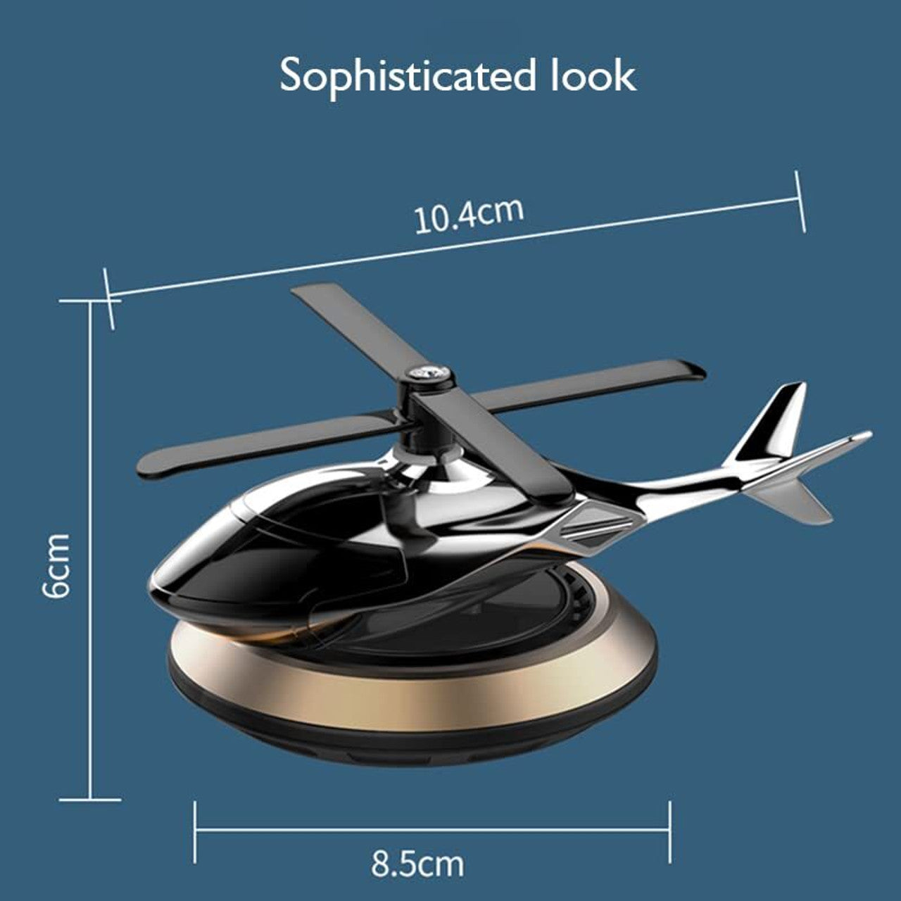 Solar Rotating Helicopter Car Air Freshener
