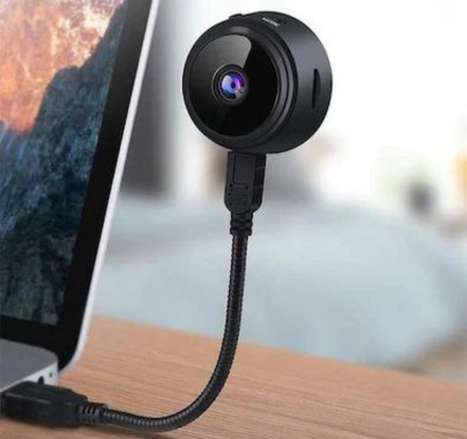 AB SmartEye Mini Wireless WiFi Security Camera | HD 1080p Indoor Video Recorder with Low Light Vision | Portable & Magnetic | Home, Office, and Baby Monitor