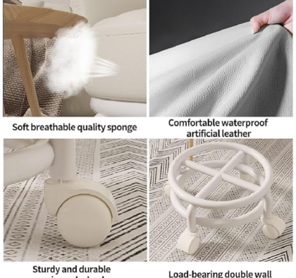 Acrylic 360° Rotatable Transparent Chair