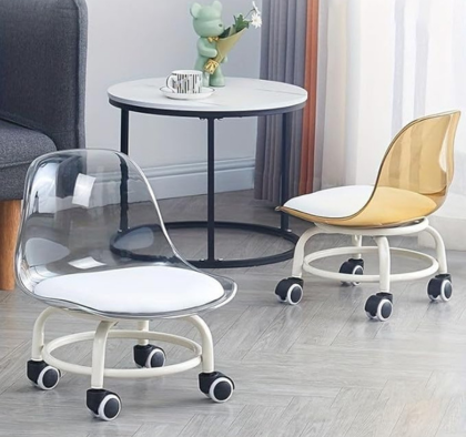 Acrylic 360° Rotatable Transparent Chair