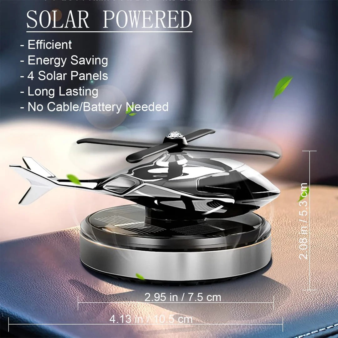 Solar Rotating Helicopter Car Air Freshener
